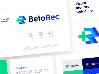 Betorec logo branding health logo design betorec branding clinic logo conceptual health hospital logo identity letter mark logo logo design logodesign modern symbol treatment visual identity