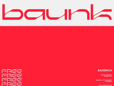 Baunk- FREE Typeface branding brandmark design display font font fonts free freebie illustration logo logo designs minimalist modern type typeface typography ui