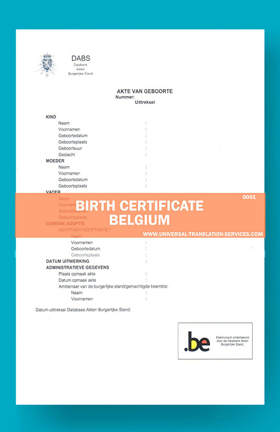 Birth Certificate Belgium birth certificate birth certificate belgium