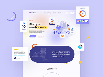 Website Landing Page For Finance Website app branding business design figma finance funding illustration interface landing page logo minimal ui ux vector web wesite