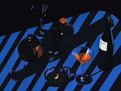 Fade alcohol beer beverage bottle dawn glass glassware illustration liquor midnight mirror party shadow sip table vodka whiskey window wine winter