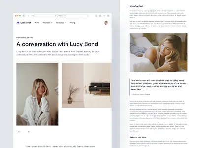 Editorial blog post — Untitled UI article blog blog post clean ui cms design system editorial figma minimal minimalism simple ui kit web design webflow