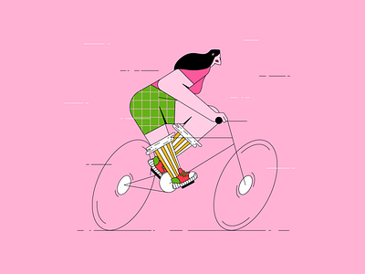 Cycling adobe illustrator behance bicycle bicycle vector bike vector character cycling cycling illustration design flat character flat character design flat design girl character girl on bike illustration illustrator procreate vector vector character vector girl character