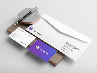 Webtechh Brand Identity Design adobe illustrator brand collateral brand identity branding color scheme corporate identity design graphic design logo logo concept typography