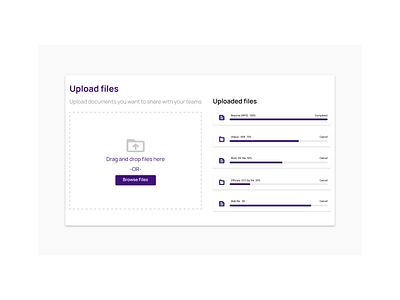 Upload file ui ux upload file