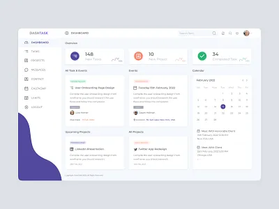 Task Management Dashboard UI app ui dashboard dashboard ui dashboard ui kit task task management ui ux