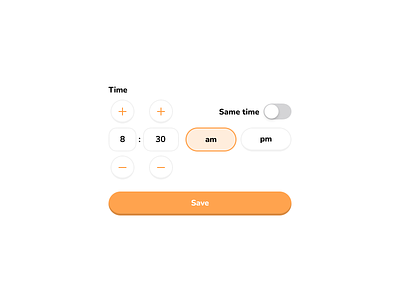 Time Picker am app button buttons component components date date picker design design system icon icons minimal picker pm system time time picker toggle ui