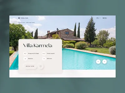 Holiday Guide — Villa details after effects animation animation 2d booking design distortion layout minimal motion motion graphics summer travel typography ui ux vibes villa