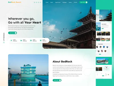 Resort Website Template resort resort website template ui