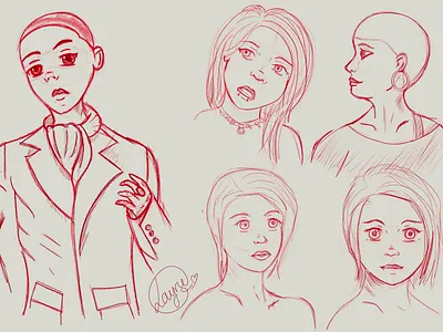 Sketching faces! art design digital digital drawing draw procreate sketch sketches sketching