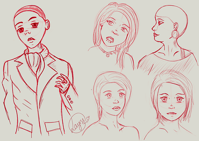 Sketching faces! art design digital digital drawing draw procreate sketch sketches sketching