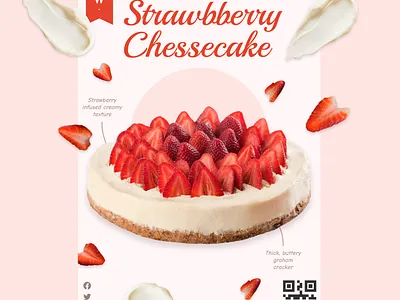 Pastry/Cake Shop Concept Poster branding design figma graphic design ui
