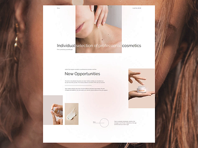 Individual selection of professional cosmetics beauty beauty product cosmetic cosmetics cosmetics product design e commerce ui ux e shop landing page make up salon skincare spa typography ui ui ux designer ux web design website пользовательский интерфейс