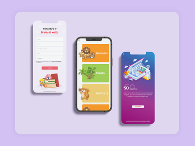 Kids Mobile App Design | Sakshi Designer app designer education education kids design graphic design interface kids kids app kids game kids mobile app mobile mobile app screens mobile ui modern kids app new app design sakshi school sharma ui ui design