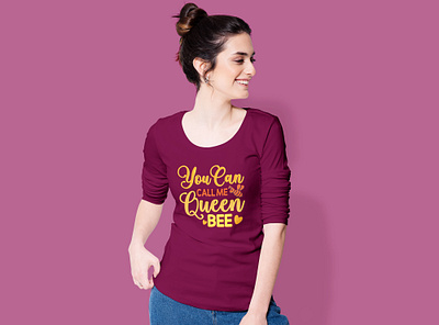 You Can Call Me Queen Bee Typography T shirt Design bulk t shirt clothing design custom t shirt esty graphic design hoodie design merch by amazon redbubble retro t shirt streetwear design t shirt design teespring trendy t shirt typography t shirt vintage t shirt