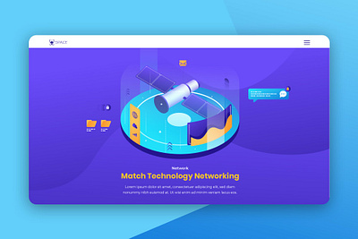 Isometric Landing Page app banner concept design development isometric landing page marketing page process professional it profit ui ui design ux ux design web development web maintance webapp website