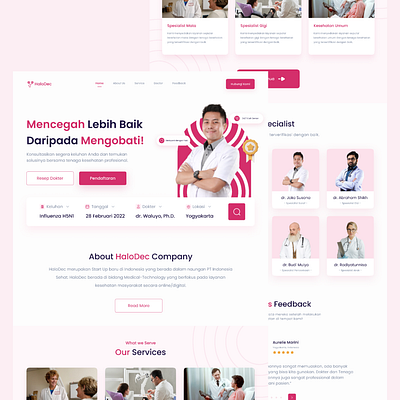 UI Design - Hospital Website app design typography ui ux