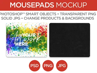 Mousepad Mockup & Template mark anthony media