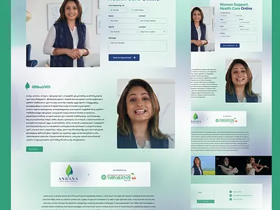 Women Support and Health Care Website ui women women power women support and health care