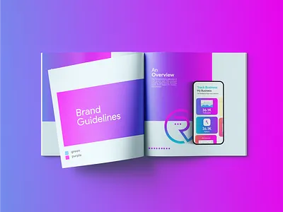 Square Brochure design - branding brand branding brochure square
