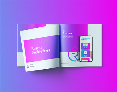 Square Brochure design - branding brand branding brochure square