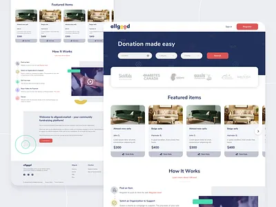 Allgood - charity ecommerce platform charityplatform