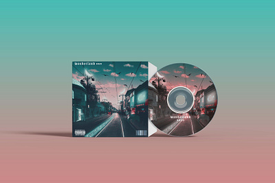 WONDERLAND albumcover animal bird branding design dream fantasy art gradient horse illustration imagination logo magical mystery photoshop railroad ruya train vector wonderland