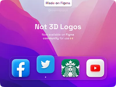 Not 3D Logos - Neumorphism branding design figma graphic design logo neumorphism ui