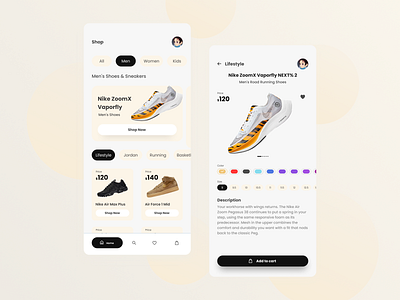 Nike Shoes App Design app creative creative design nike ui ui ux designer uidesign ux ux design uxdesign