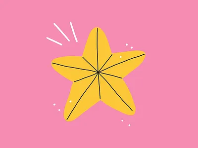 Star 🌟 2d design illustration pink price procreate promo star winning