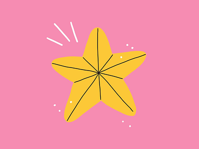 Star 🌟 2d design illustration pink price procreate promo star winning