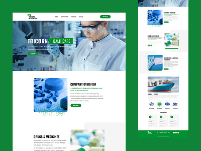 HealThcare branding design graphic design healthcare herobanner landing page logo me website