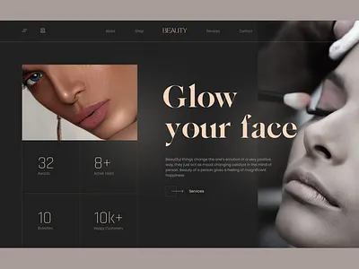 Beauty Salon - Website landing page beauty beauty parlour beauty salon beuty parlour website design branding design design agency design studio designer hogoco hogoco design studio interactive web design jenisha dhas landing page designs landing page web designs ux website brandiong website design website landing page
