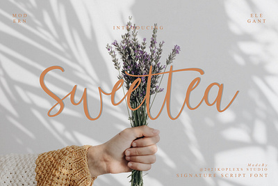 Sweettea Signature Script Font alternate font caligraphy elegant handwritten love fonts modern signature typeface