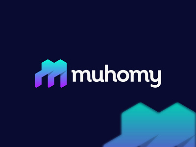 Muhomy Logo Design | Letter M and Building Logo brand identity branding branding agency branding and identity building logo design home logo house logo illustration letter m logo logo logo and branding logo design logo folio 2022 logo trends 2022 m and house m logo modern logo monogram logo real estate logo