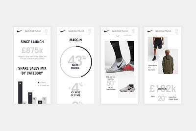 Nike responsive website - Mobile charts data visualization infographic elements mobile responsive responsive website smartphone website