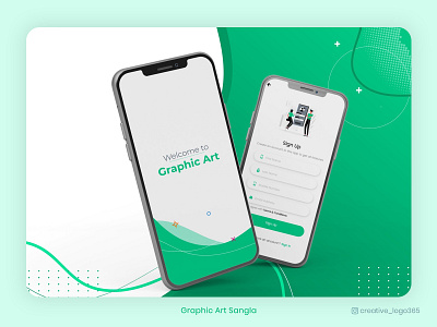 Splash & Sign Up Screen | App Design | Graphic Art Sangla app login screen design appdesign application best login screen design clean creative creativedesign get started graphic graphic design graphicdesign iteration login screen ui design mobile app register signup splash splash screen startup ui