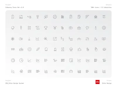 Industry Icons set 300+ pieces analytics automotive b2b branding chemicals crm design electronics enterprise erp fashion flat icon set icons illustration industry outline technology ui vector