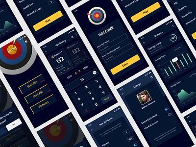 Dart Scoring App Full UI dart dart app dart score dart scoring dart scoring app dart scoring app ui design scoreboard scoring ui ui design uiux user interface design ux uxdesign uxui