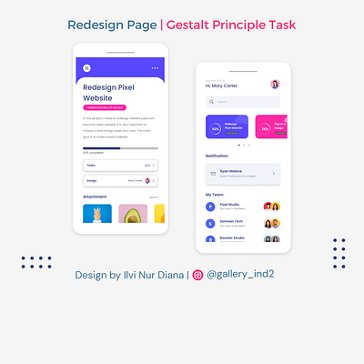 Redesign Page | Gestalt Principle Task app builtwithangga design designchallege designcritique redesinpage ui uiux design: gestalt principle ux