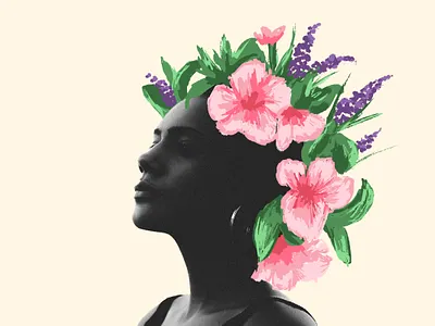 Hope in Holistic Wellness artwork collage design illustration magazine