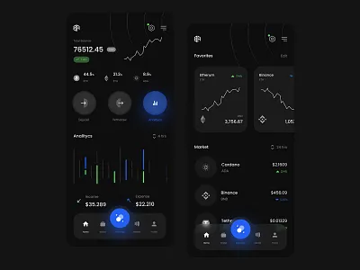 Crypto App Design app app design ui ui design uiux ux