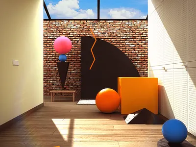 Chasing the Sun 3d 3d art 3d artist branding clean design graphic design illustration