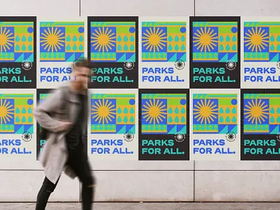 Parks for All Wheat-Paste Posters branding design designer geometric geometry graphic graphic design icon iconographic illustration logo louisville minimalist nature parks poster poster design retro swiss
