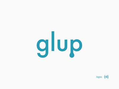 glup app branding fountains logo toilets