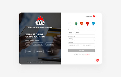 Online Giving Web App finance finance web app give app give online landingpage mobile app payment design ui uiux design web app web ui design