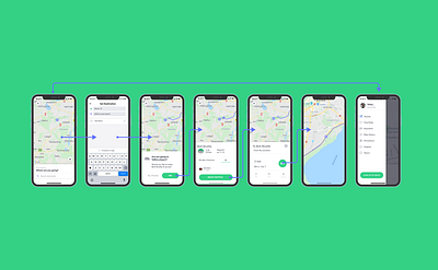 Airport Shuttle Flow interaction design ux ux design