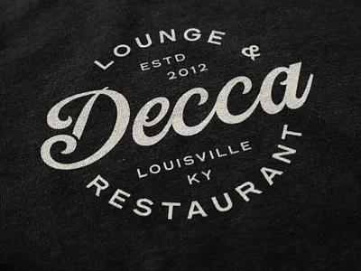 Decca T-Shirt apparel badge design branding design designer graphic graphic design illustration louisville retro shirt design tshirt