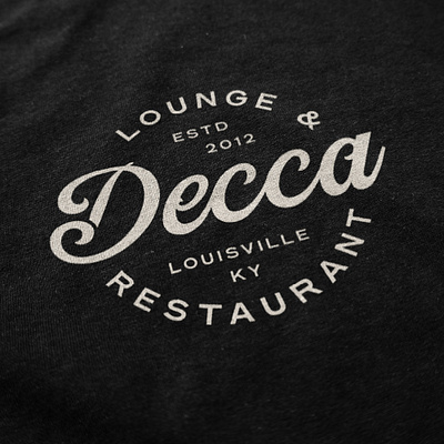 Decca T-Shirt apparel badge design branding design designer graphic graphic design illustration louisville retro shirt design tshirt