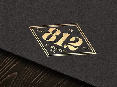 Decca Logo, Gold address black paper brand design branding design designer gold foil graphic graphic design illustration logo logo lockup louisville modern restaurant retro stationary typography